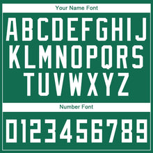 Load image into Gallery viewer, Custom Kelly Green White Round Neck Suit Basketball Jersey - Fcustom