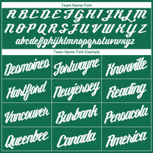 Load image into Gallery viewer, Custom Kelly Green White Round Neck Suit Basketball Jersey - Fcustom