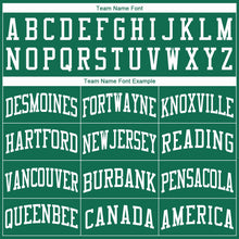 Load image into Gallery viewer, Custom Kelly Green White Round Neck Basketball Jersey - Fcustom
