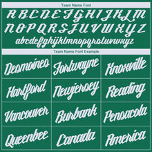 Load image into Gallery viewer, Custom Kelly Green White Round Neck Basketball Jersey - Fcustom