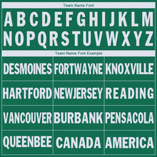 Load image into Gallery viewer, Custom Kelly Green White V-Neck Basketball Jersey - Fcustom