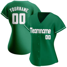 Load image into Gallery viewer, Custom Kelly Green White-Gray Authentic St. Patrick's Day Baseball Jersey