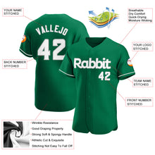 Load image into Gallery viewer, Custom Kelly Green White-Gray Authentic St. Patrick's Day Baseball Jersey