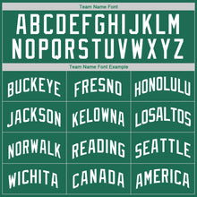 Load image into Gallery viewer, Custom Kelly Green White Authentic Throwback Rib-Knit Baseball Jersey Shirt