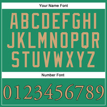 Load image into Gallery viewer, Custom Kelly Green Old Gold-Black Authentic Baseball Jersey