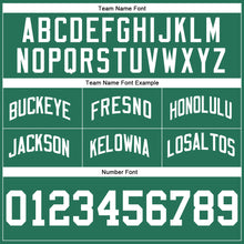 Load image into Gallery viewer, Custom Kelly Green White Authentic Throwback Basketball Shorts