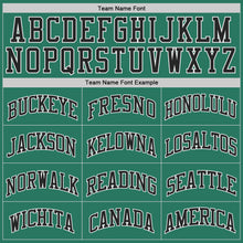 Load image into Gallery viewer, Custom Kelly Green Black-White Authentic Throwback Basketball Jersey