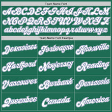 Load image into Gallery viewer, Custom Kelly Green White-Royal Authentic Throwback Basketball Jersey