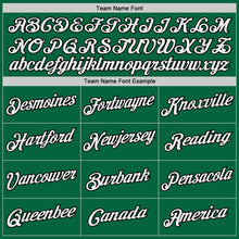 Load image into Gallery viewer, Custom Kelly Green White-Black Authentic Baseball Jersey