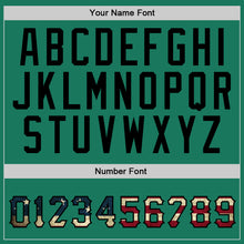 Load image into Gallery viewer, Custom Stitched Kelly Green Vintage USA Flag-Black Sports Pullover Sweatshirt Hoodie