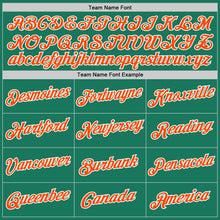 Load image into Gallery viewer, Custom Stitched Kelly Green Orange-White Sports Pullover Sweatshirt Hoodie