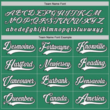 Load image into Gallery viewer, Custom Kelly Green White-Black Hockey Jersey