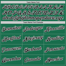 Load image into Gallery viewer, Custom Kelly Green Black-White Performance T-Shirt