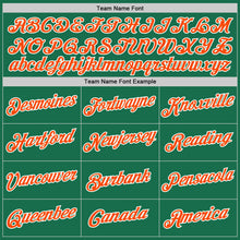 Load image into Gallery viewer, Custom Kelly Green Orange-White Performance T-Shirt
