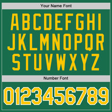 Load image into Gallery viewer, Custom Kelly Green Gold-White Performance T-Shirt