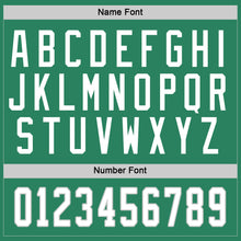 Load image into Gallery viewer, Custom Kelly Green White-Gray Hockey Jersey