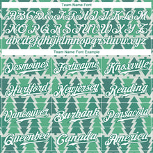 Load image into Gallery viewer, Custom Kelly Green Kelly Green-White Christmas 3D Authentic Baseball Jersey