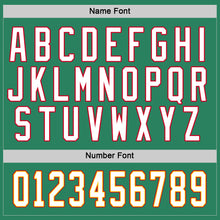 Load image into Gallery viewer, Custom Kelly Green White-Red Hockey Jersey