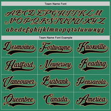 Load image into Gallery viewer, Custom Kelly Green Black-Old Gold Hockey Jersey