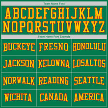 Load image into Gallery viewer, Custom Stitched Kelly Green Gold-Red Sports Pullover Sweatshirt Hoodie