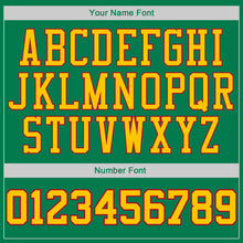Load image into Gallery viewer, Custom Stitched Kelly Green Gold-Red Sports Pullover Sweatshirt Hoodie