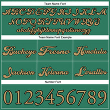 Load image into Gallery viewer, Custom Kelly Green Old Gold-Black Authentic Throwback Basketball Shorts