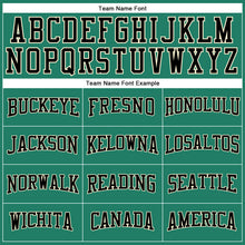 Load image into Gallery viewer, Custom Kelly Green Black-Cream Authentic Throwback Basketball Jersey