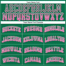 Load image into Gallery viewer, Custom Kelly Green Pink-White Authentic Drift Fashion Baseball Jersey