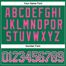 Load image into Gallery viewer, Custom Kelly Green Pink-White Authentic Drift Fashion Baseball Jersey