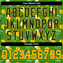 Load image into Gallery viewer, Custom Kelly Green Gold-Black 3D Pattern Design Authentic St. Patrick's Day Baseball Jersey