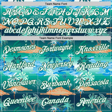 Load image into Gallery viewer, Custom Kelly Green White-Kelly Green 3D Pattern Hawaii Palm Trees Authentic Basketball Jersey