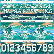 Load image into Gallery viewer, Custom Kelly Green White-Kelly Green 3D Pattern Design Palm Trees Authentic Basketball Shorts