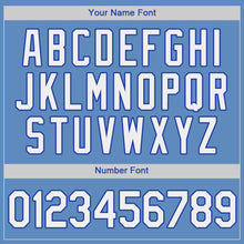 Load image into Gallery viewer, Custom Light Blue White-Royal Authentic Baseball Jersey