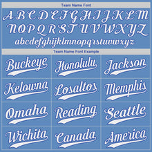 Load image into Gallery viewer, Custom Light Blue White-Royal Authentic Baseball Jersey