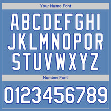 Load image into Gallery viewer, Custom Light Blue White-Royal Authentic Baseball Jersey