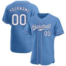 Load image into Gallery viewer, Custom Light Blue White-Royal Authentic Baseball Jersey