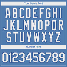 Load image into Gallery viewer, Custom Light Blue White-Royal Performance T-Shirt