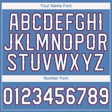 Load image into Gallery viewer, Custom Light Blue White-Red Performance T-Shirt