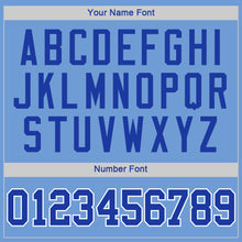 Load image into Gallery viewer, Custom Light Blue Royal-White Authentic Throwback Rib-Knit Baseball Jersey Shirt