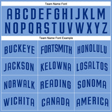 Load image into Gallery viewer, Custom Light Blue Royal Authentic Baseball Jersey