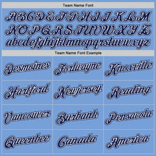 Load image into Gallery viewer, Custom Stitched Light Blue Navy-White Sports Pullover Sweatshirt Hoodie