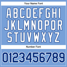 Load image into Gallery viewer, Custom Light Blue White Pinstripe Royal-White Authentic Basketball Jersey