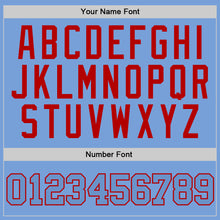 Load image into Gallery viewer, Custom Stitched Light Blue Light Blue-Red Sports Pullover Sweatshirt Hoodie