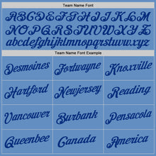 Load image into Gallery viewer, Custom Light Blue Royal-Red Performance T-Shirt