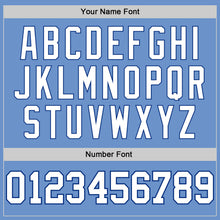 Load image into Gallery viewer, Custom Light Blue White-Royal Authentic Baseball Jersey