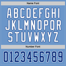 Load image into Gallery viewer, Custom Light Blue Royal-White Hockey Jersey