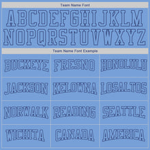 Load image into Gallery viewer, Custom Stitched Light Blue Light Blue-Royal Sports Pullover Sweatshirt Hoodie