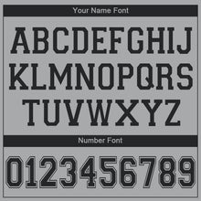 Load image into Gallery viewer, Custom Gray Black V-Neck Basketball Jersey - Fcustom