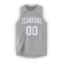 Load image into Gallery viewer, Custom Gray White Round Neck Basketball Jersey - Fcustom