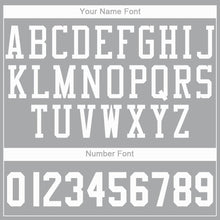 Load image into Gallery viewer, Custom Gray White Round Neck Basketball Jersey - Fcustom